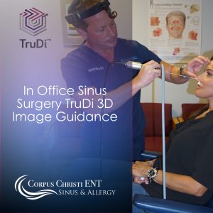 Dr. Weiss performing surgery with TruDi 3d Image Guidance