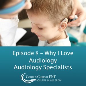 Little boy getting fitted with a hearing aid