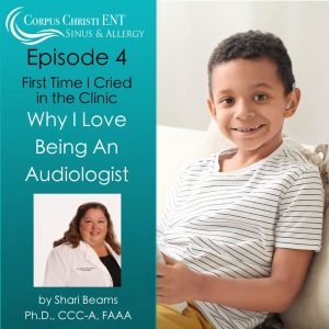 Young boy with a hearing aid