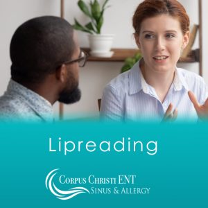 Man reading a woman's lips as she talks