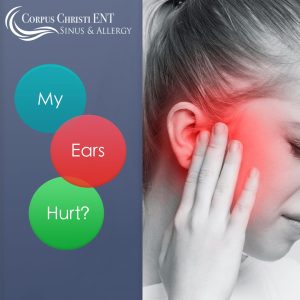 Woman suffering from ear pain